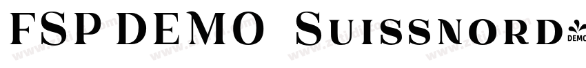 FSP DEMO   Suissnord字体转换